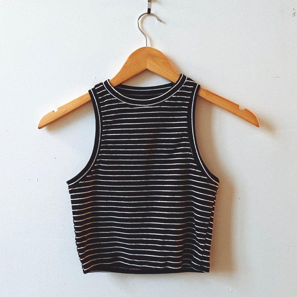 Cropped Striped Tank